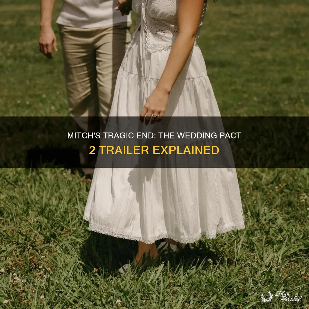 how did mitch die in the wedding pact 2 trailer