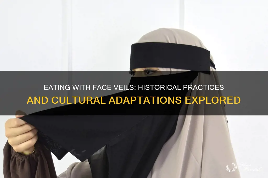 how did people eat with face veils
