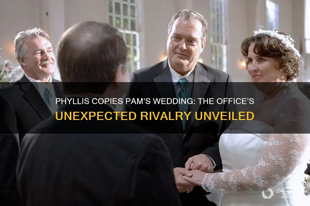 how did phyllis copy pam wedding