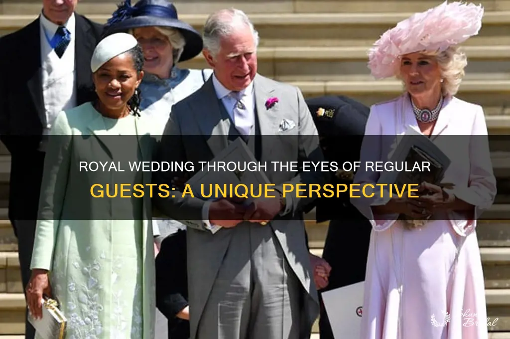 how did regular guests of the royal wedding see