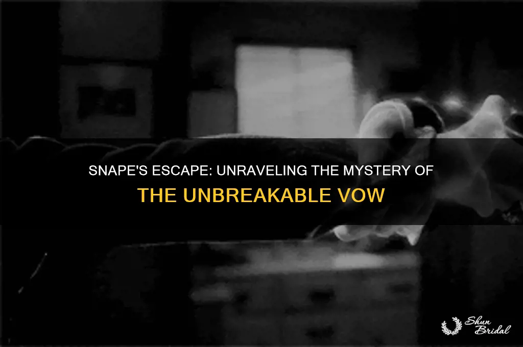 how did snape get out of the unbreakable vow