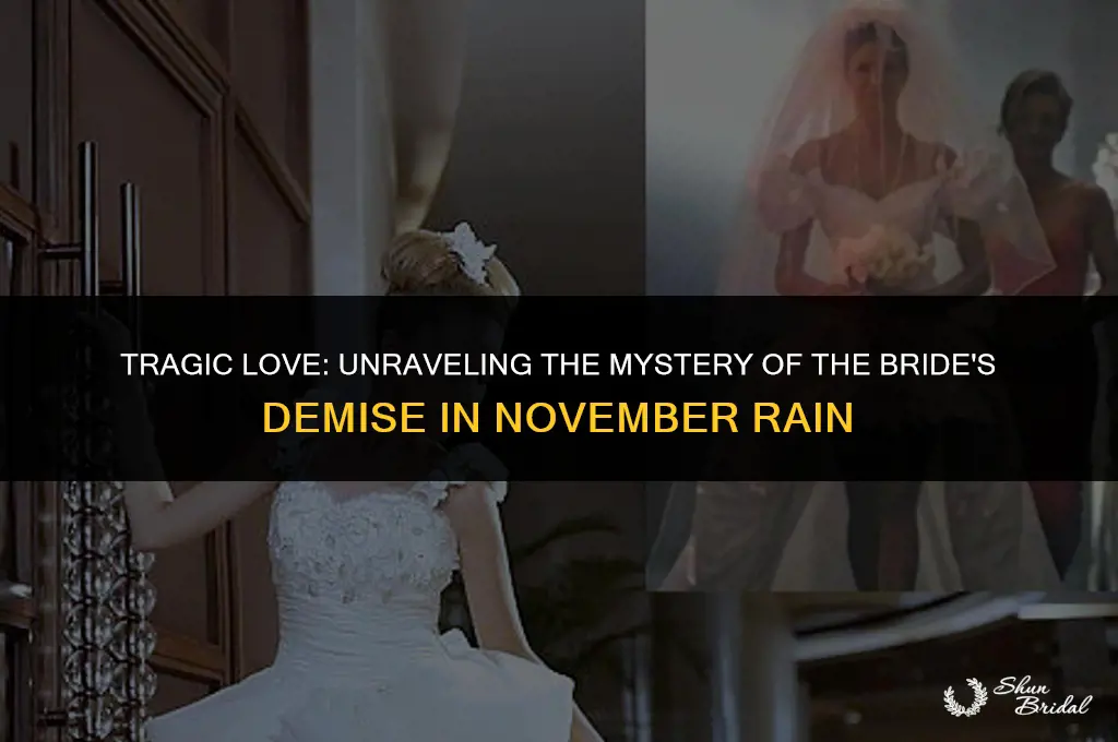 how did the bride die in november rain