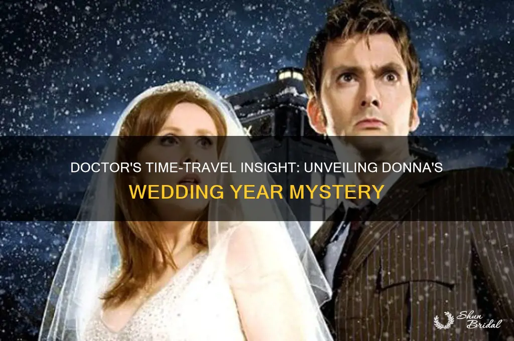 how did the doctor know which year donna