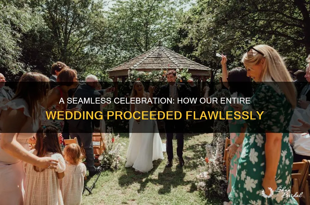 how did the entire wedding proceed
