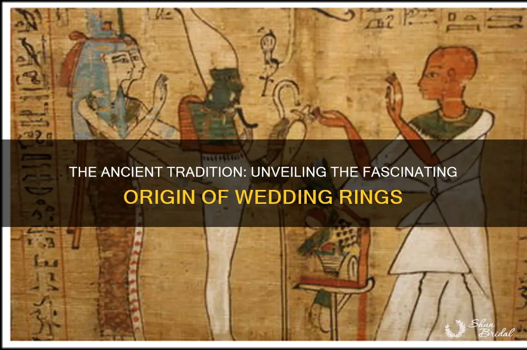 how did the origin of wedding rimgs