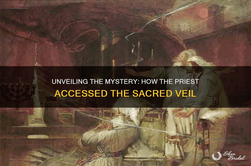 how did the priest get behind the veil