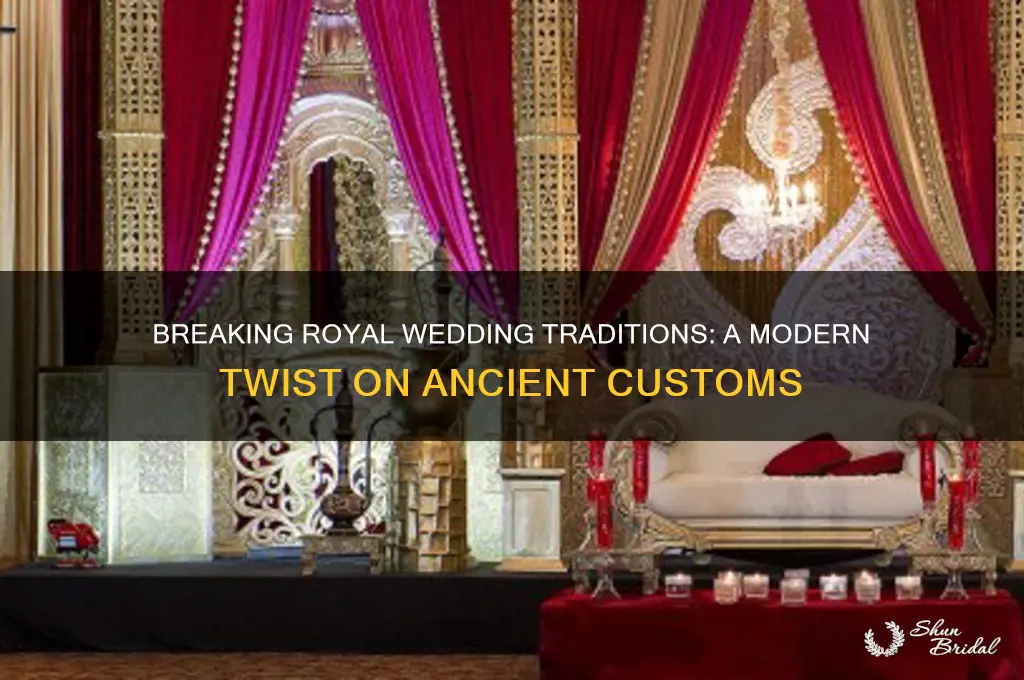 how did the royal wedding change from tradition