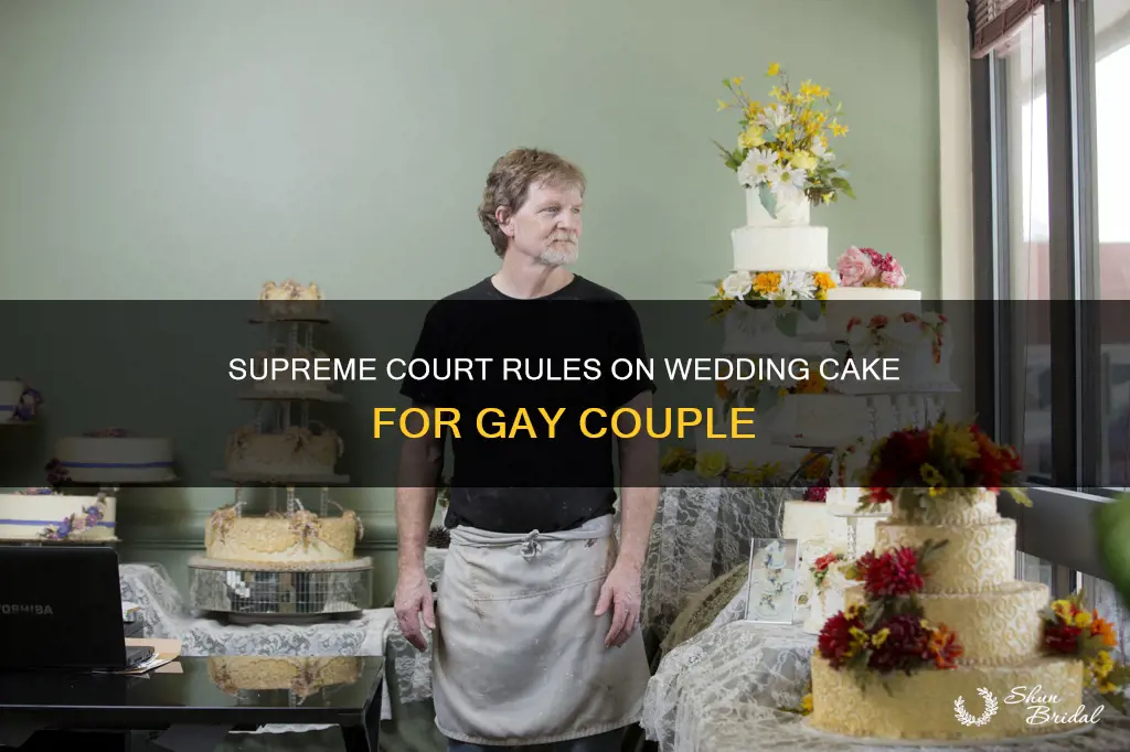 how did the supreme court rule wedding cake gay couple