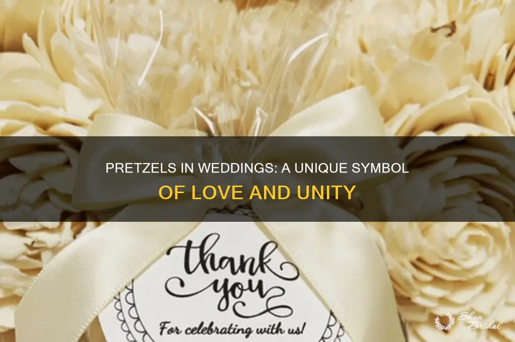 how did they use pretzels in wedding ceremony