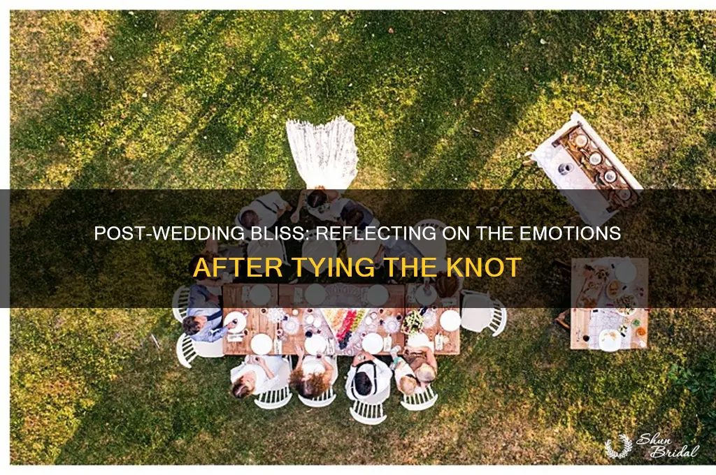how did you feel after your wedding