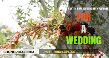 Creating a Lattice Backdrop with Flowers for Your Wedding