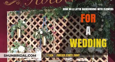 Creating a Floral Lattice Backdrop for Your Wedding