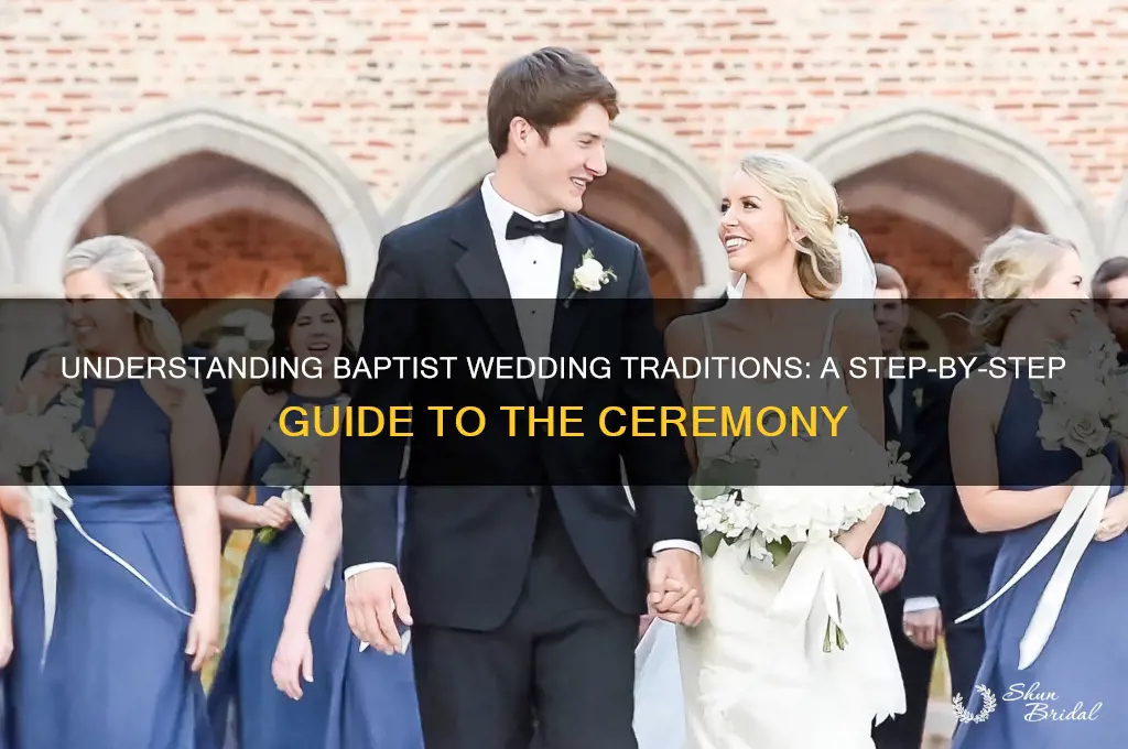 how do baptist weddings work