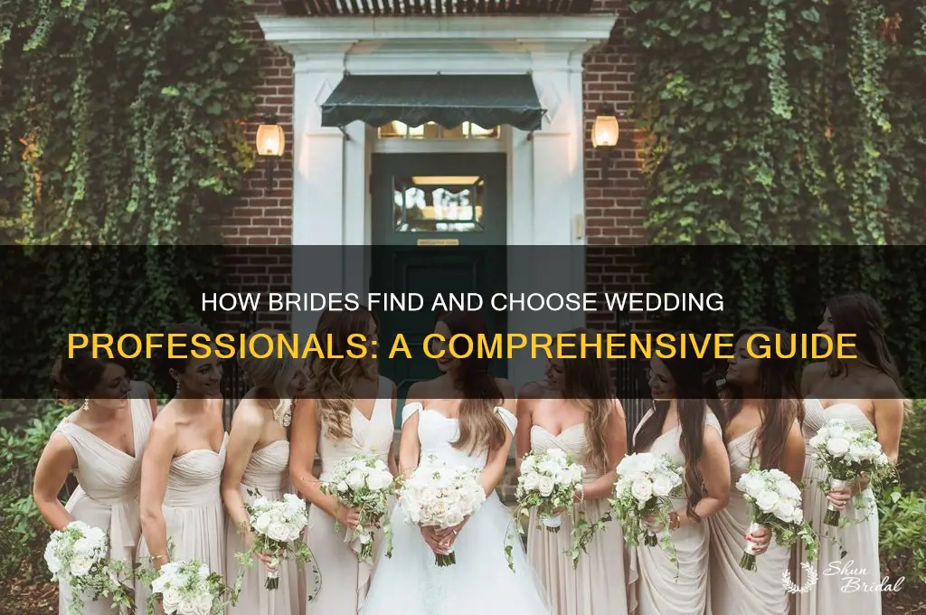 how do brides search for wedding professionals
