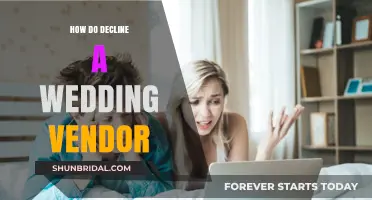 Gracefully Declining Wedding Vendors: Tips for Polite and Professional Rejection