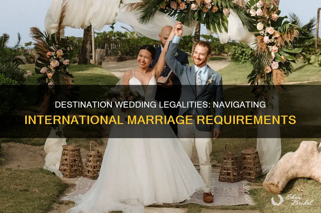 how do destination weddings work legally
