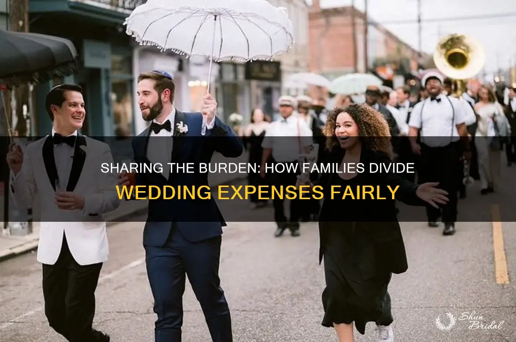 how do families split wedding costs