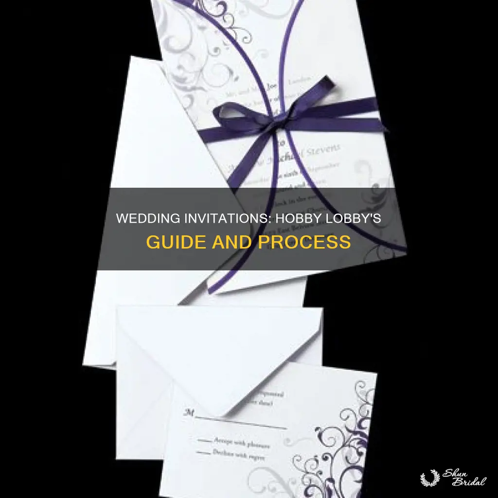 how do hobby lobby wedding invitations work