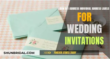 Addressing Wedding Invitations: Etiquette for Individual Address Labels