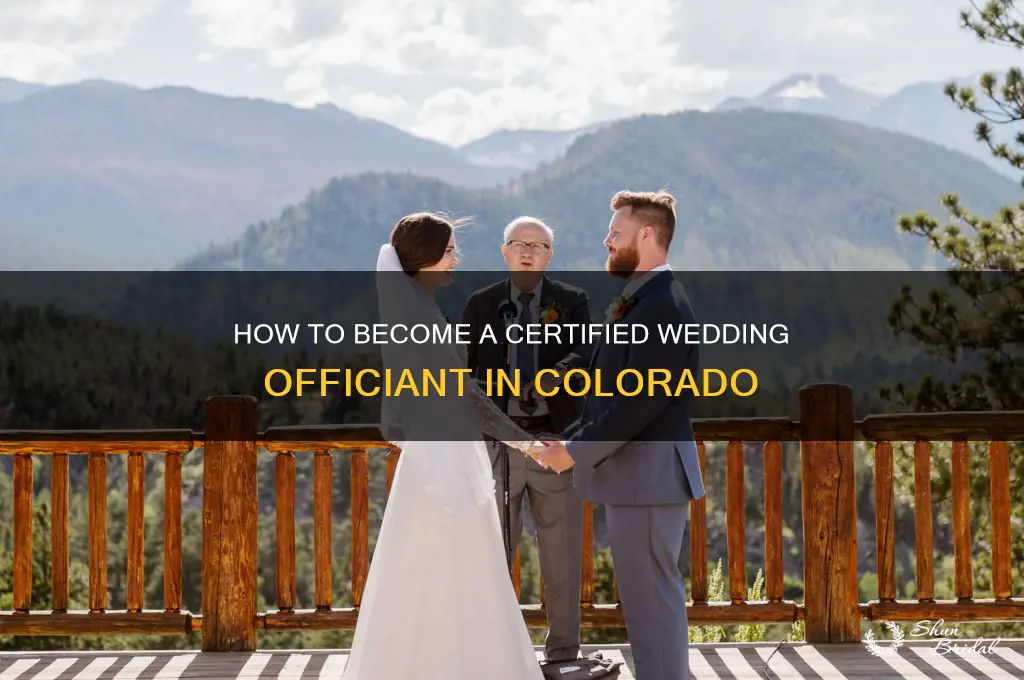 how do I become a wedding officiant in colorado