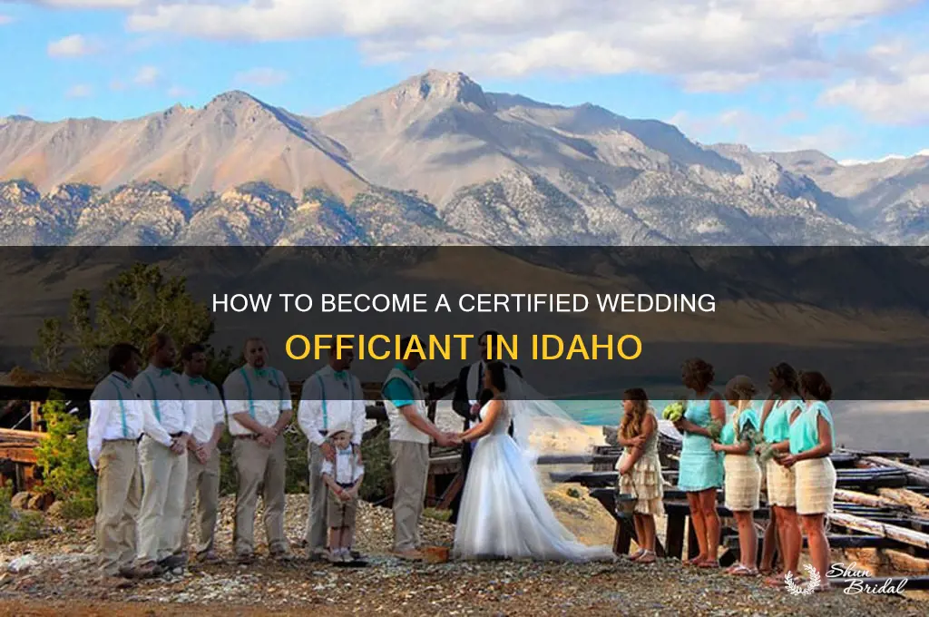 how do I become a wedding officiant in idaho