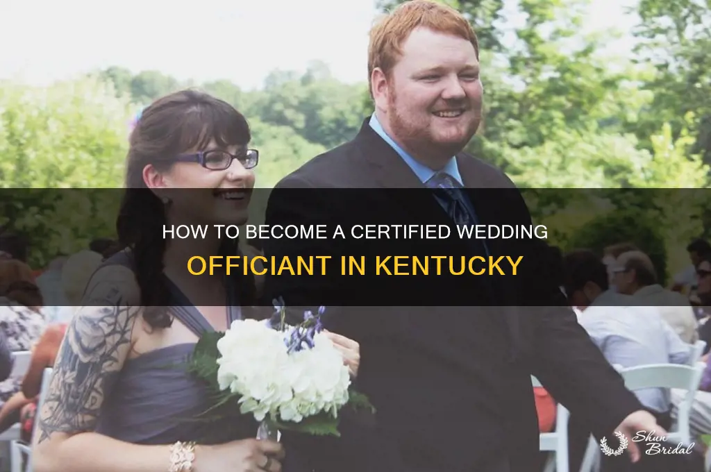 how do I become a wedding officiant in kentucky