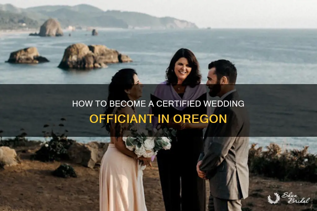 how do I become a wedding officiant in Oregon