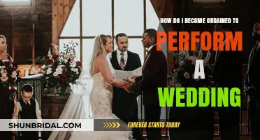 How to Get Ordained to Legally Perform a Wedding Ceremony