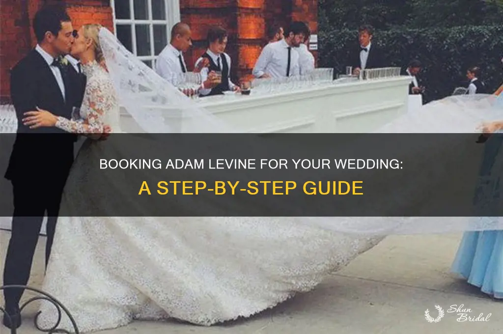 how do I book adam levine for a wedding