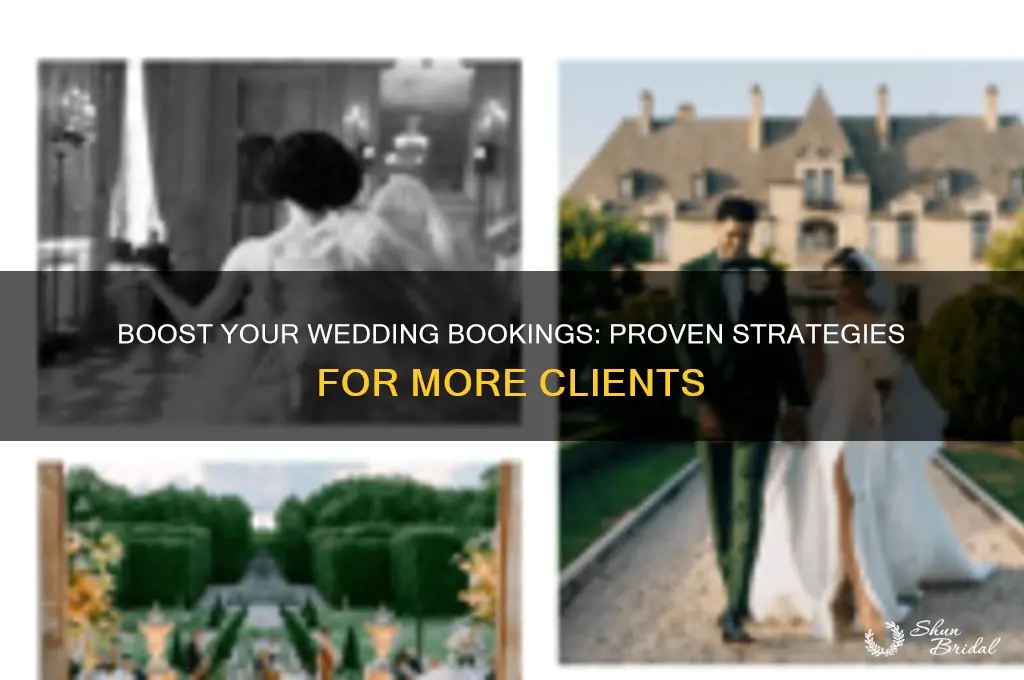 how do I book more weddings