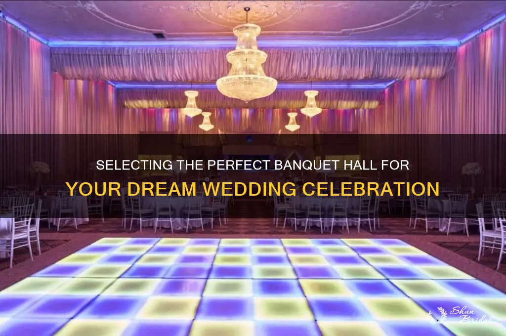 how do I choose a banquet hall for wedding
