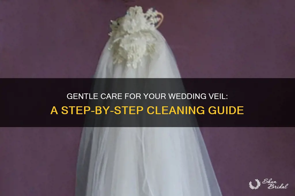 how do I clean a wedding veil