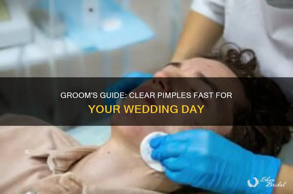 how do I clear pimples for groom on wedding