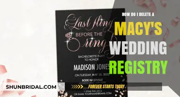 Easy Steps to Delete Your Macy's Wedding Registry