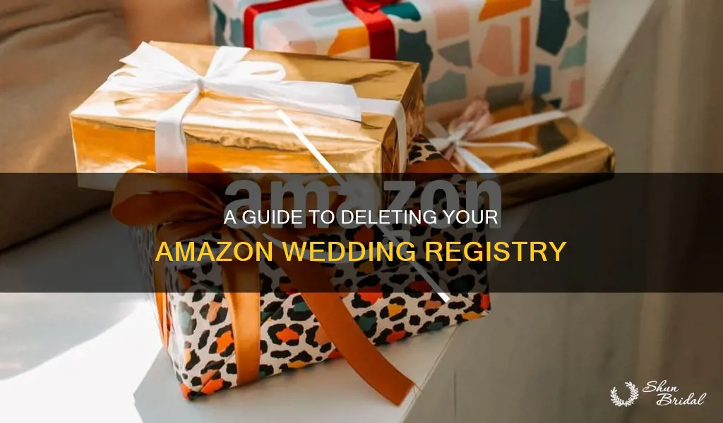 how do I delete wedding registry on amazon