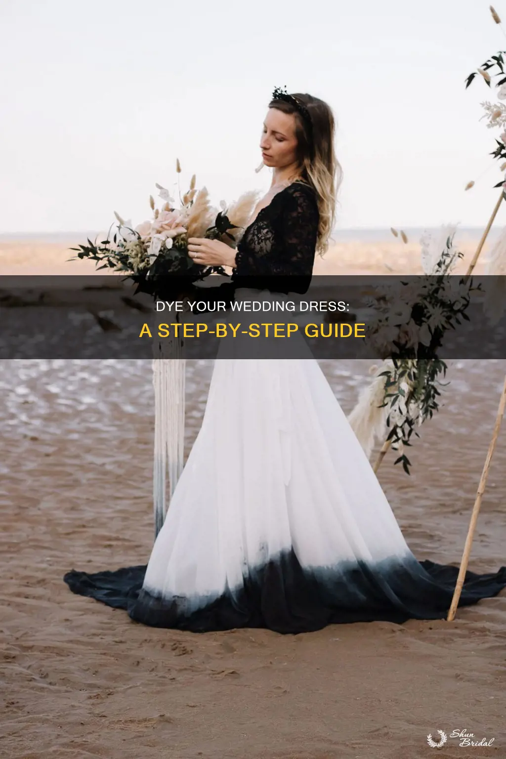 how do I dip dye a wedding dress