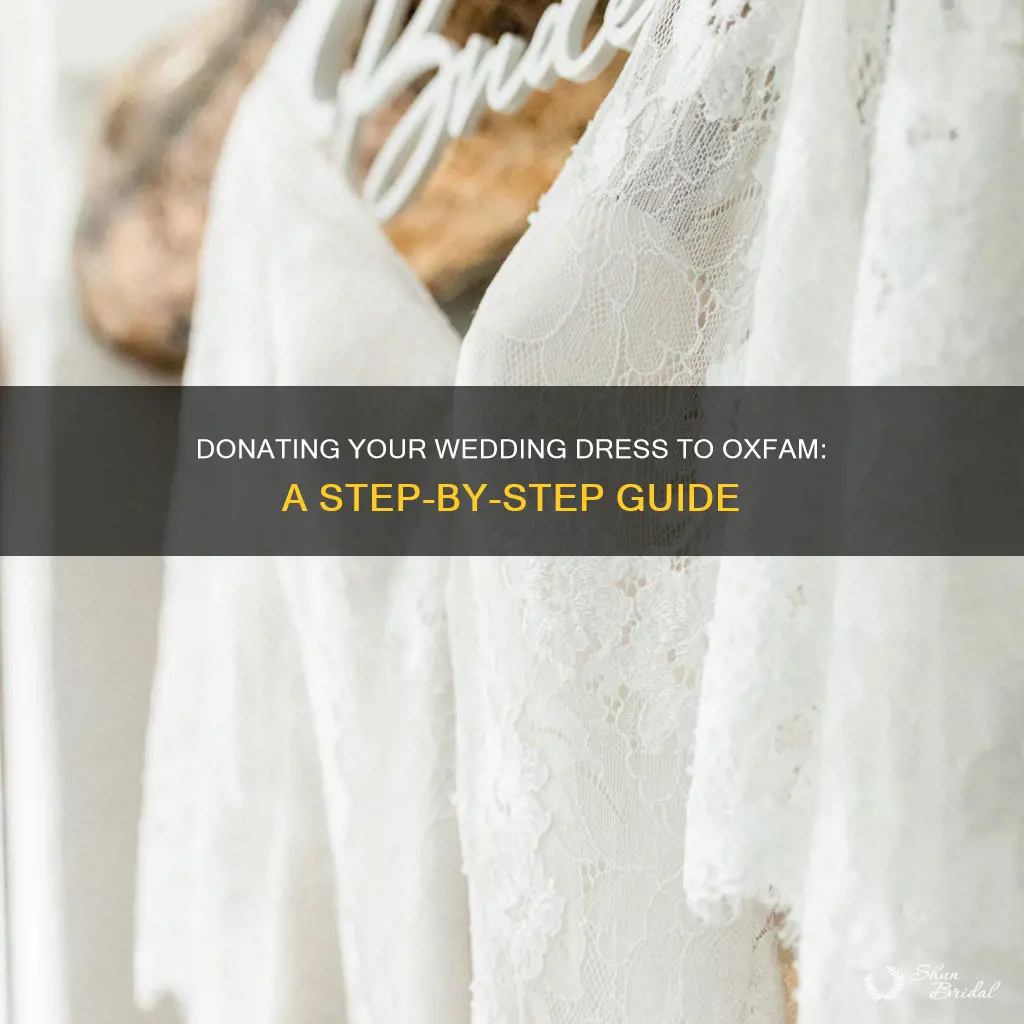 how do I donate my wedding dress to oxfam