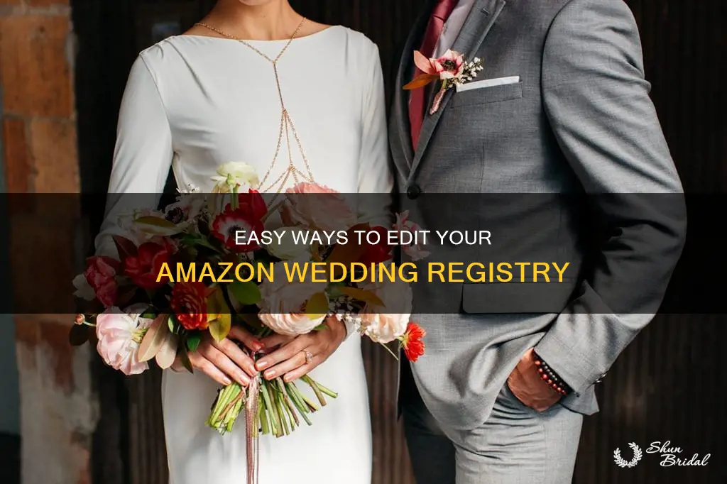 how do I edit my wedding registry on amazon