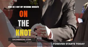 Editing Your Wedding Website on The Knot: A Step-by-Step Guide