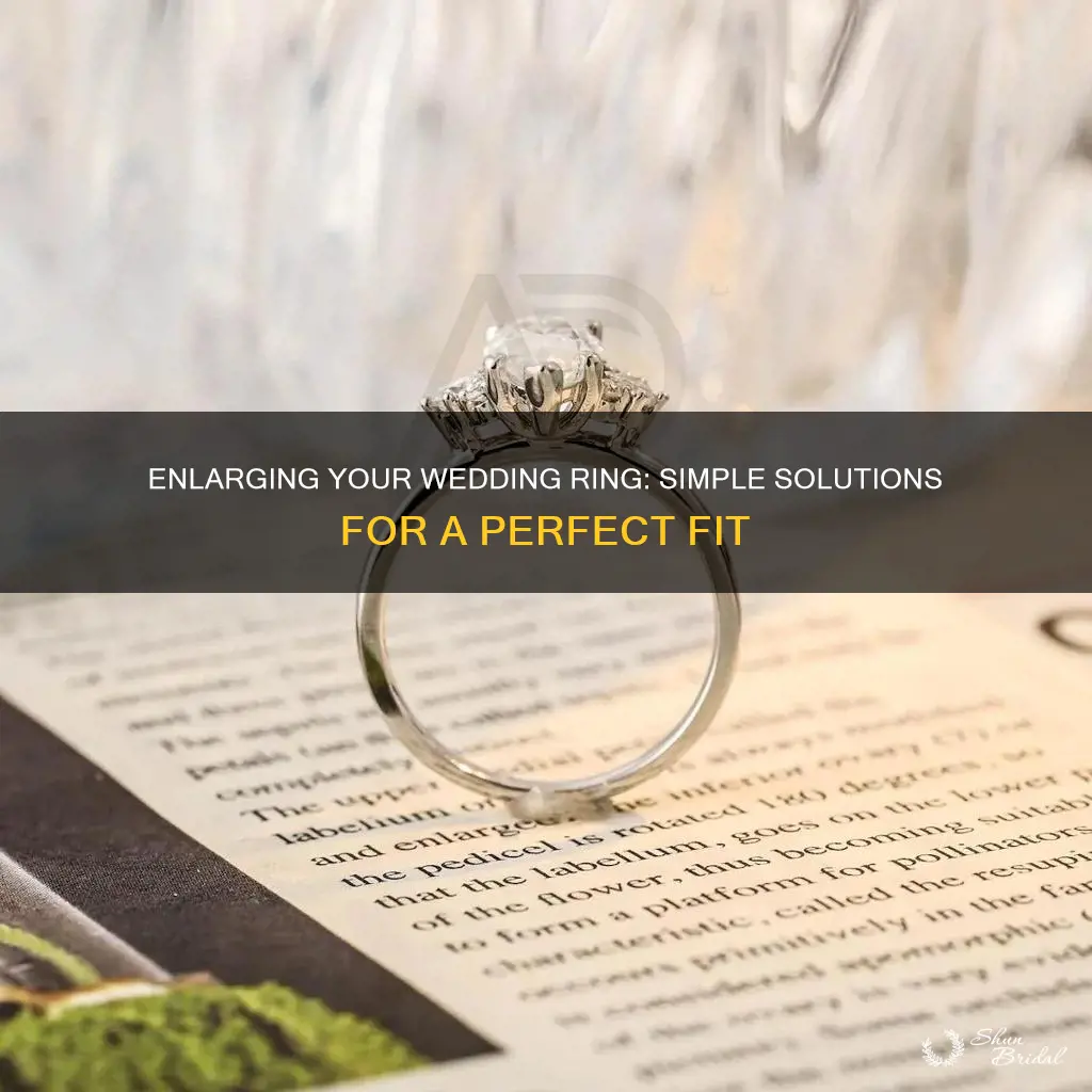 how do I enlarge my wedding ring