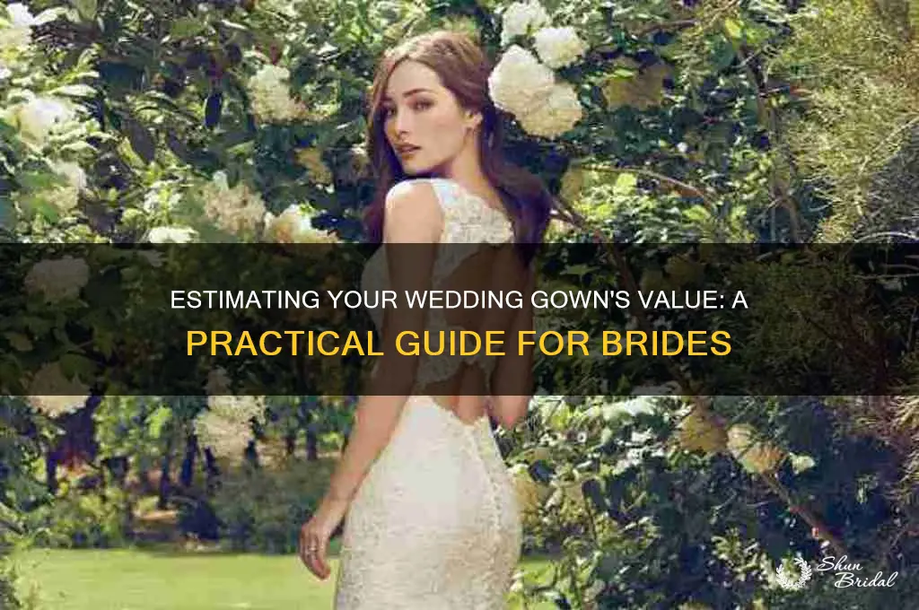 how do I estimate the value of my wedding gown
