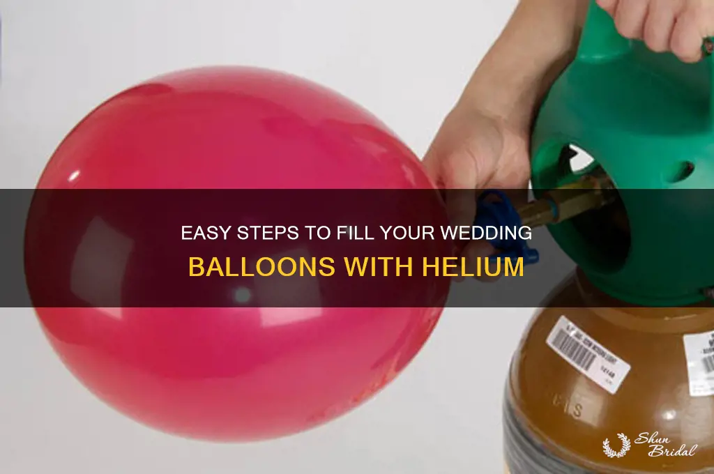 how do I fill my wedding balloons with helium