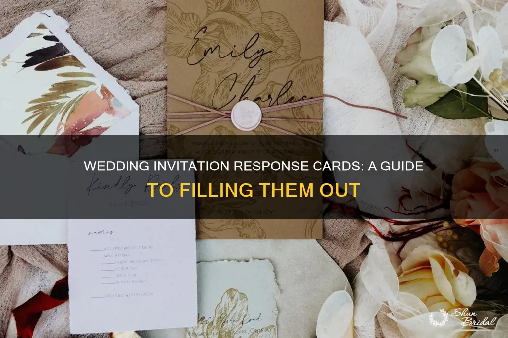 how do I fill out a wedding invitation response card