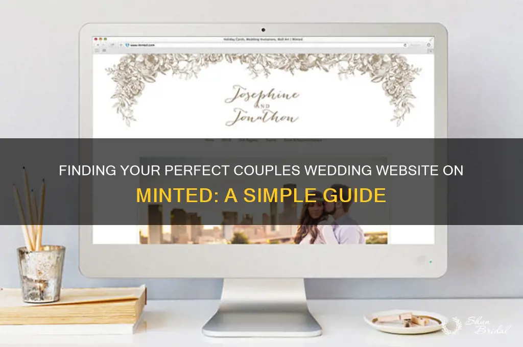 how do I find a couples wedding site on minted