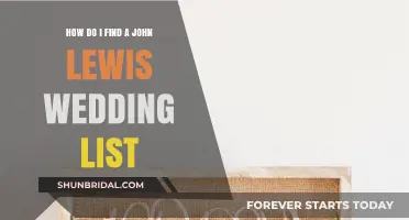 Finding Your John Lewis Wedding List: A Step-by-Step Guide