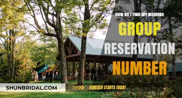 Finding Your Wedding Group Reservation Number: A Quick Guide