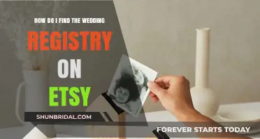 Finding Your Wedding Registry on Etsy