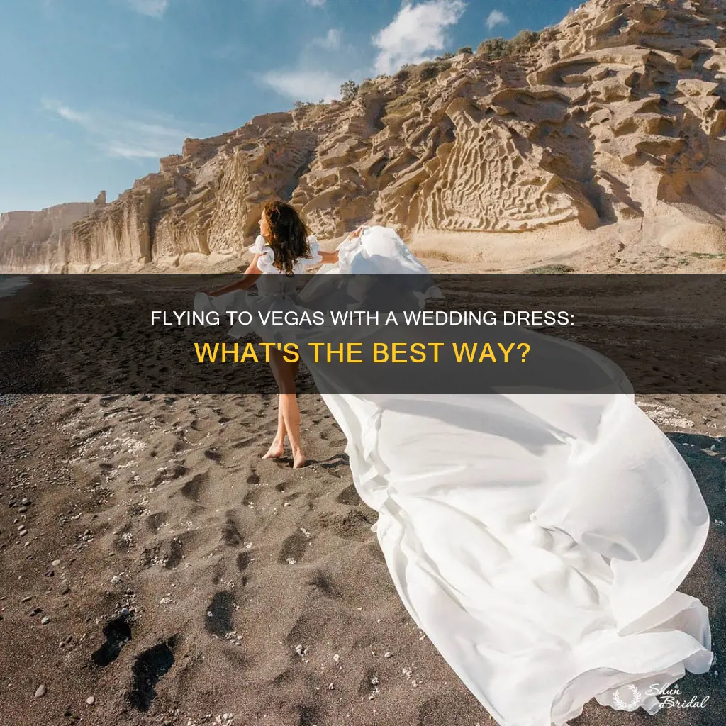 how do I fly to vegas with a wedding dress