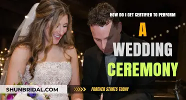 How to Get Certified to Officiate a Wedding Ceremony