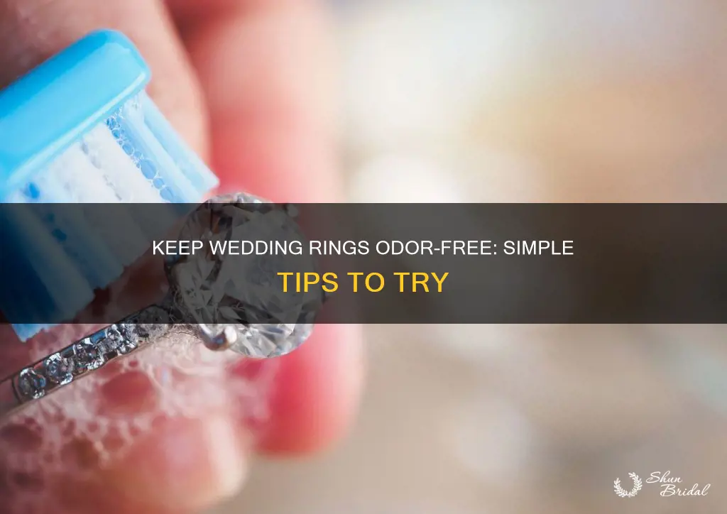 how do I get my wedding rings not to smell